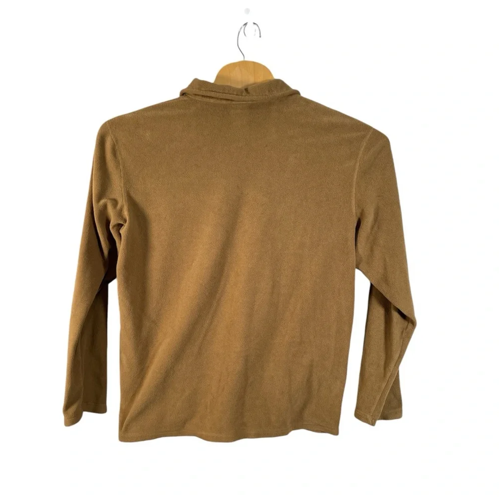 The North‎ Face Men's Brown Half Zip Fleece Pullover Size Large